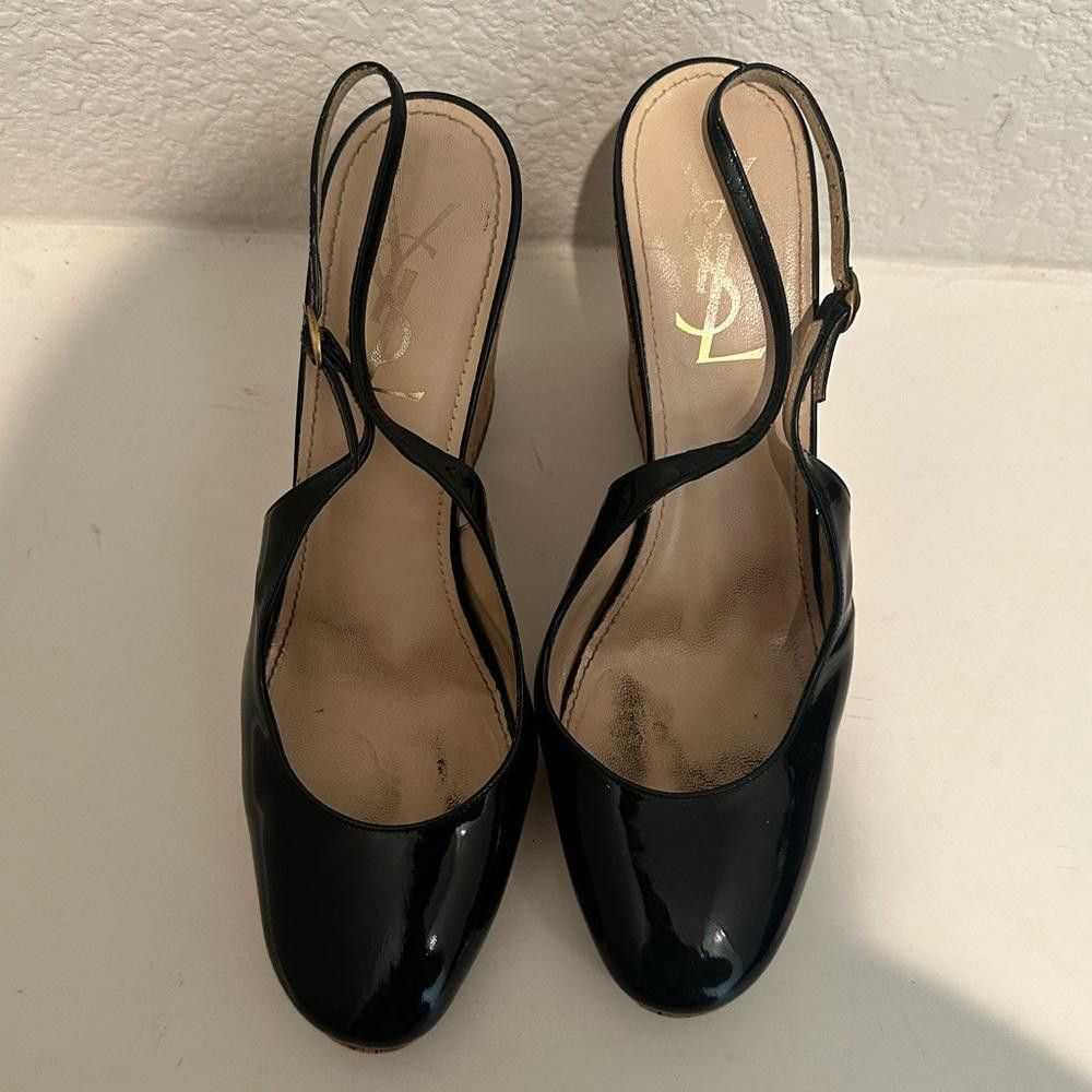 Yves Saint Laurent Yves Saint Laurent Black Paten… - image 3