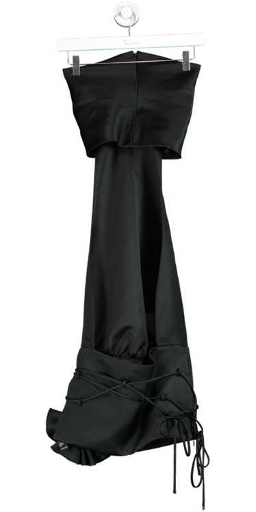 Fanci Club Black Ruffle Detail Strapless Dress UK… - image 1