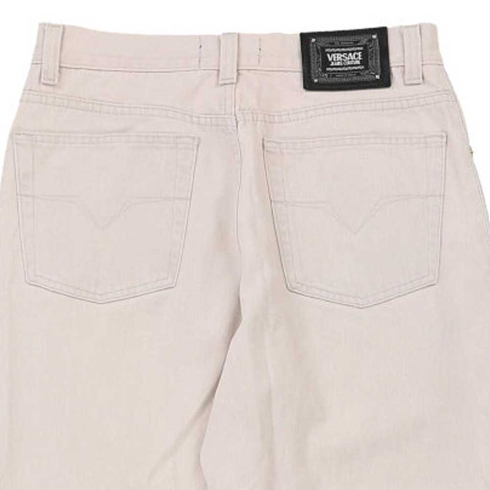 Versace Jeans - 30W UK 10 Cream Cotton Blend - image 4