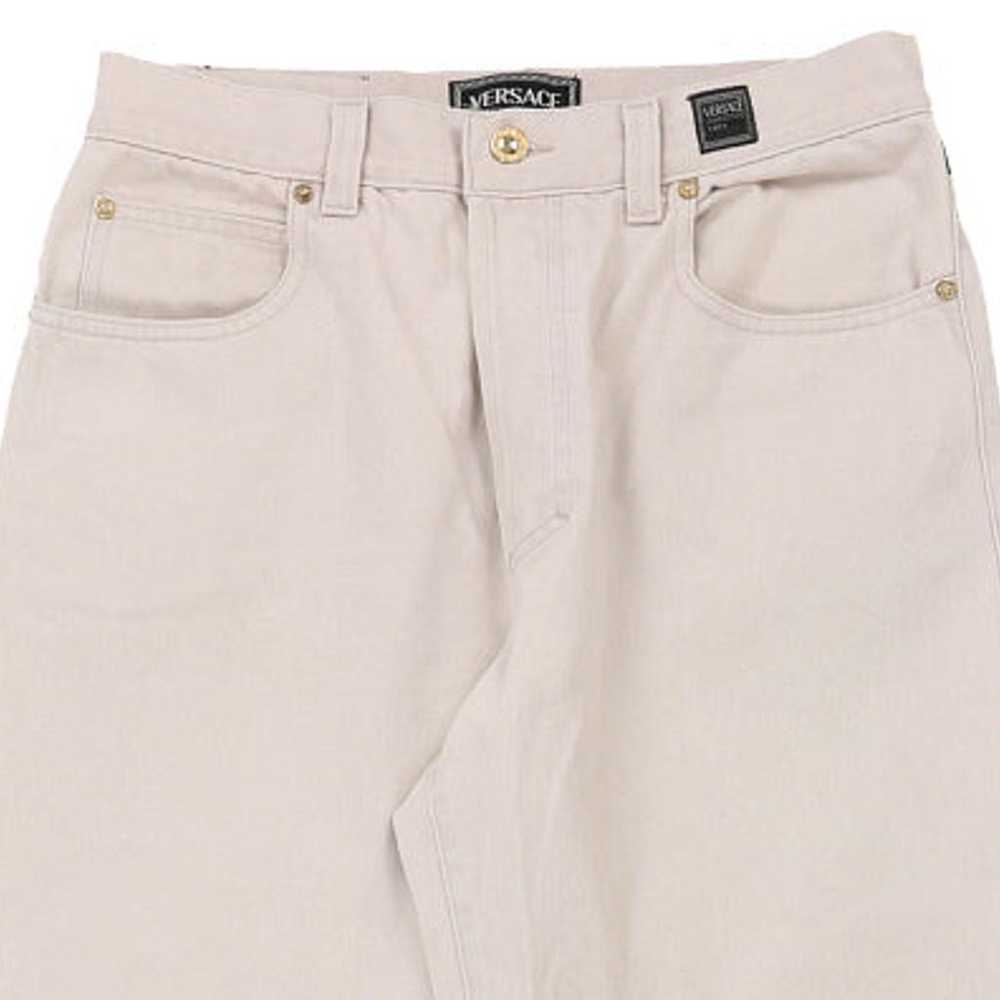 Versace Jeans - 30W UK 10 Cream Cotton Blend - image 6