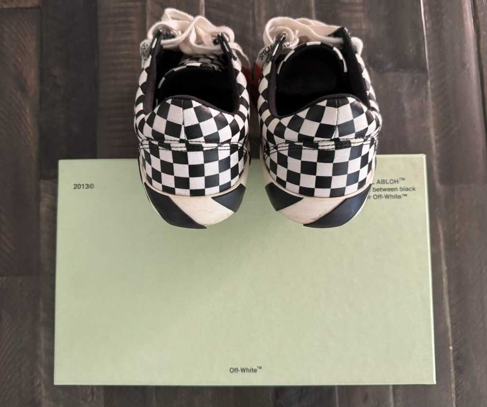 Off-White Off-White Low Vulc Checkerboard Sneakers - image 4