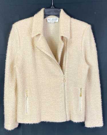 St. John's Bay St John Ivory Knit Blazer Jacket -… - image 1