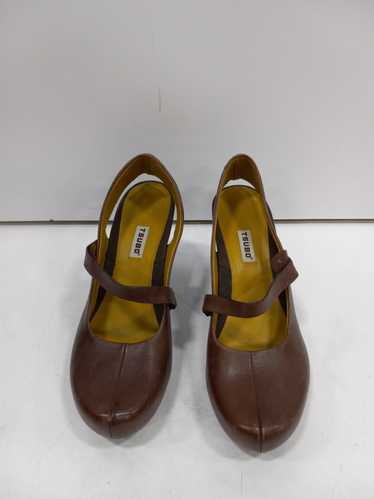 Tsubo Women's Brown Leather Heels Size 10