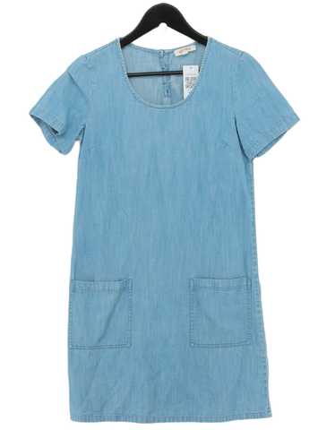 FatFace Women's Midi Dress UK 8 Blue 100% Cotton … - image 1