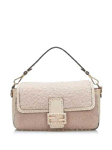 Fendi Pre-Owned 2000-2010 Shearling satchel - Brow