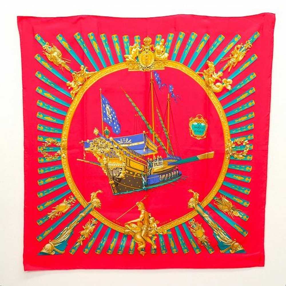 Apzs Hermes Scarf CARRES 90 La Marine A Rames Lar… - image 1