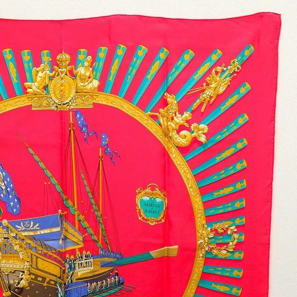 Apzs Hermes Scarf CARRES 90 La Marine A Rames Lar… - image 3