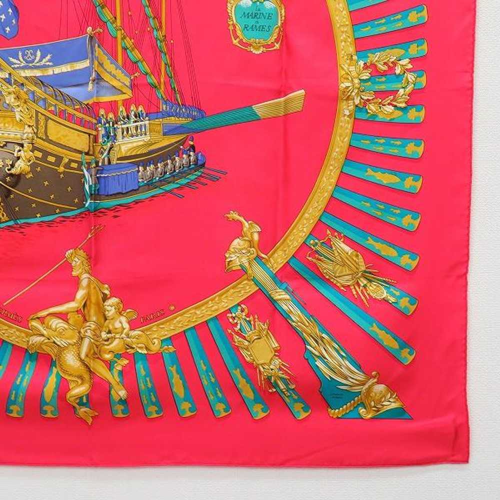 Apzs Hermes Scarf CARRES 90 La Marine A Rames Lar… - image 4