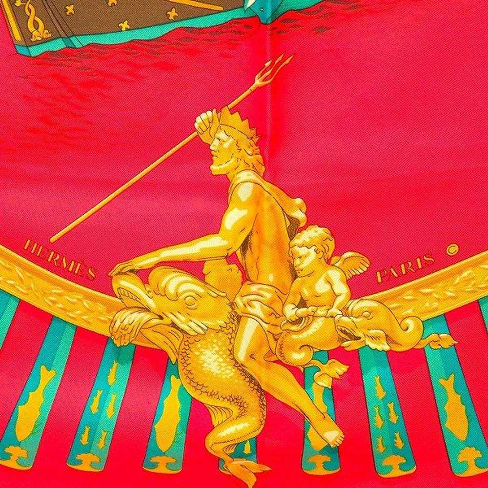 Apzs Hermes Scarf CARRES 90 La Marine A Rames Lar… - image 6