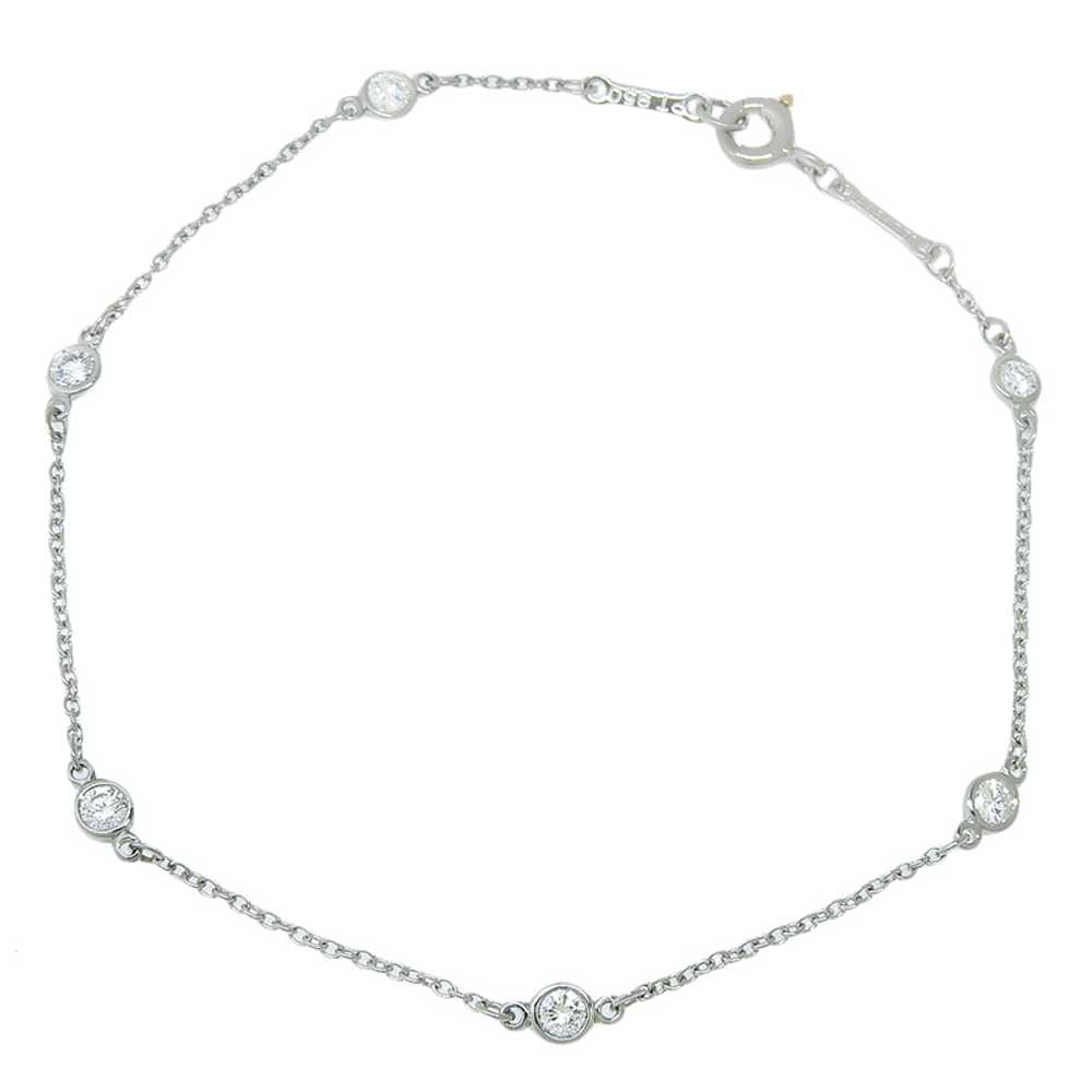 Tiffany & Co. By The Yard Bracelet 6P Diamonds Pt… - image 1