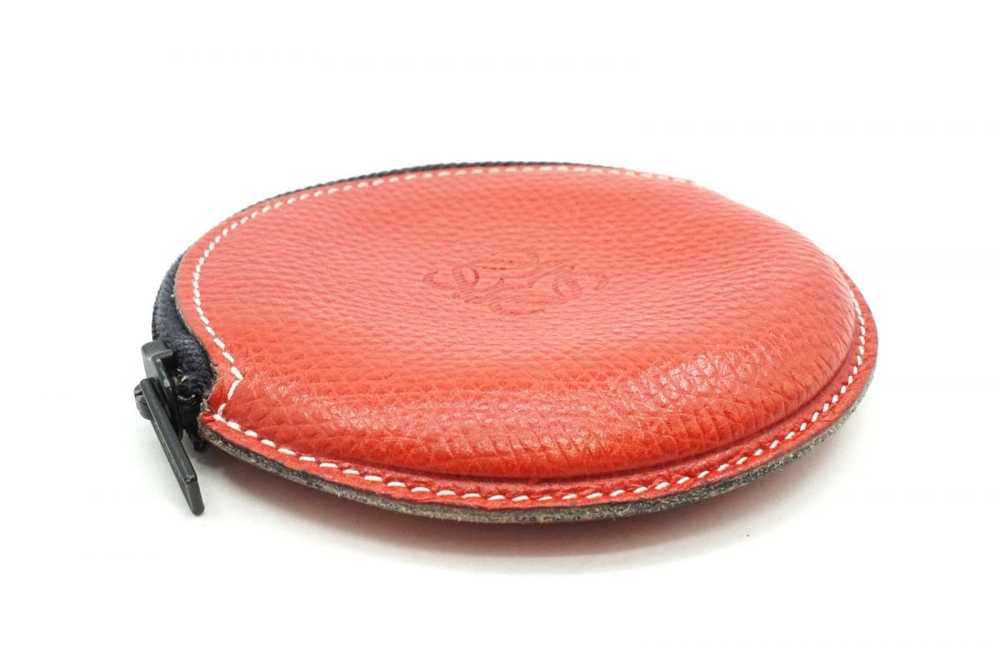 LOEWE Vintage Anagram Coin Case Wallet Logo Leath… - image 3