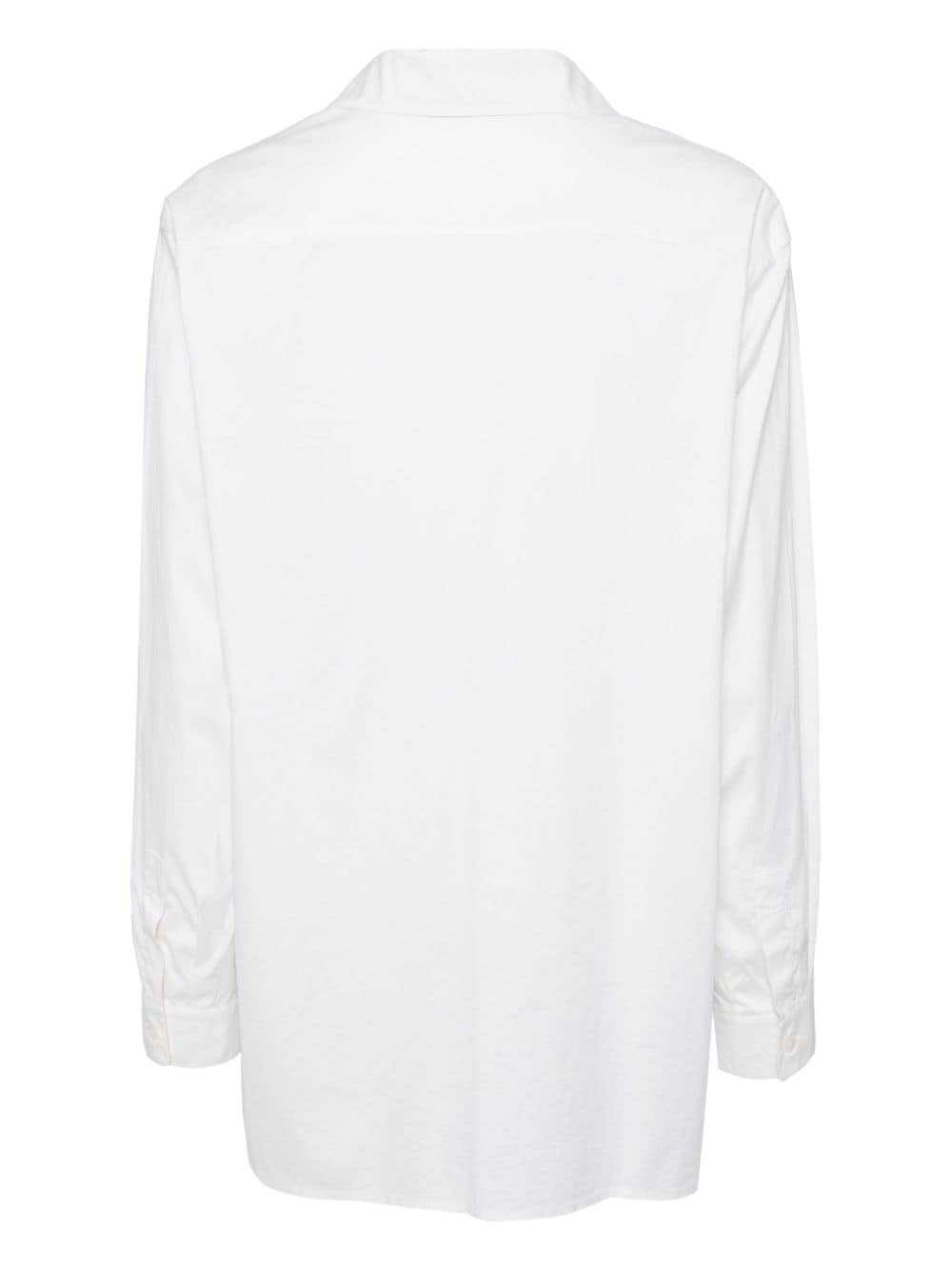 Hermès Pre-Owned 1990-2000s draped shirt - Neutra… - image 2