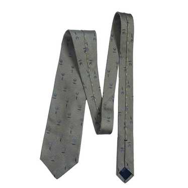 Massimo Bizzocchi MASSIMO BIZZOCCHI Gray Silk Flo… - image 1