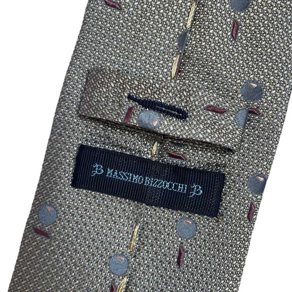 Massimo Bizzocchi MASSIMO BIZZOCCHI Gray Silk Flo… - image 3