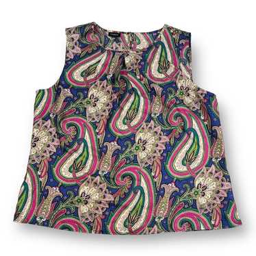 Other Talbots Paisley 100% Silk Sleeveless Blouse… - image 1