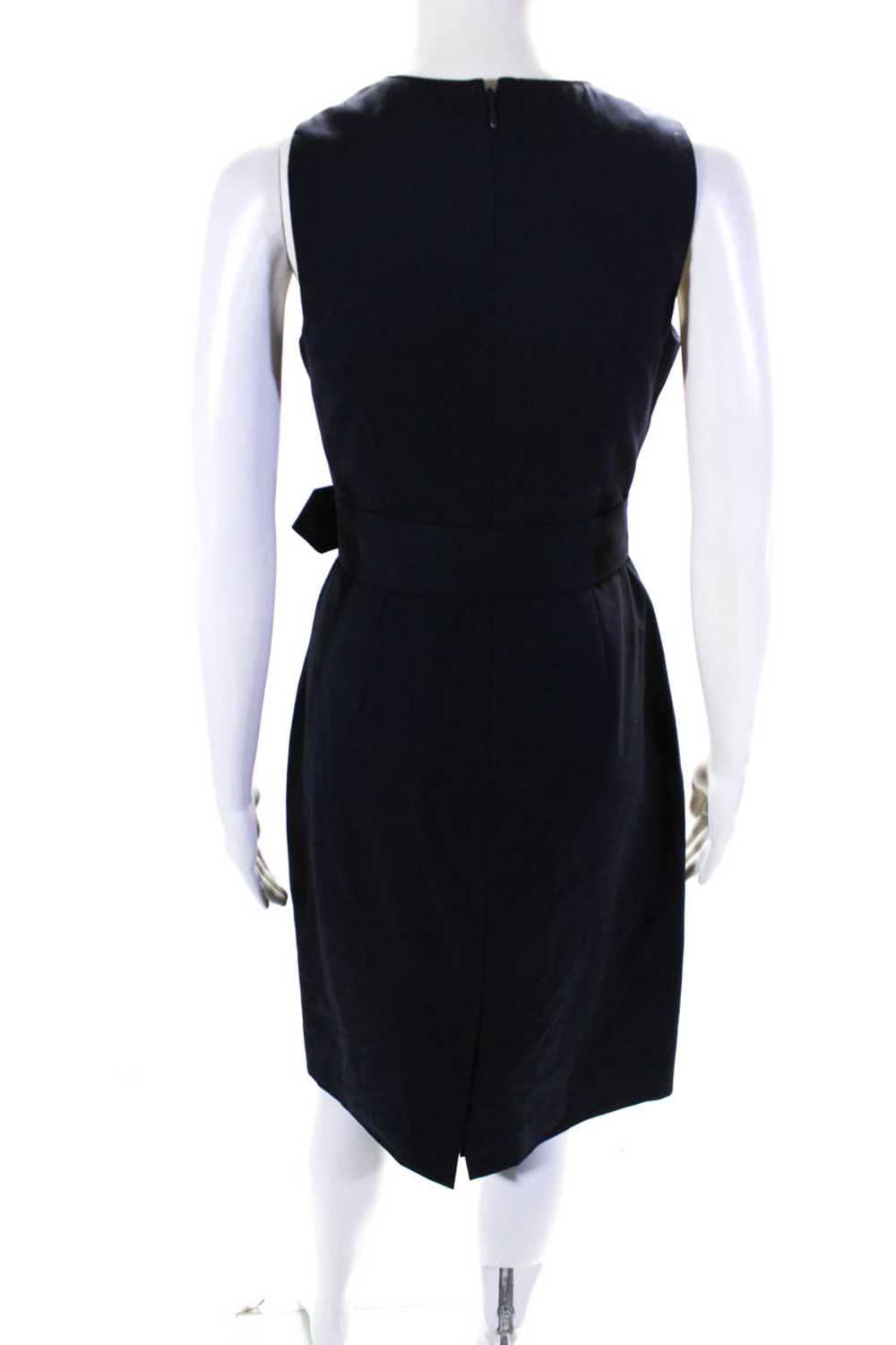 J Crew Womens Belted V Neck Sleeveless Sheath Dre… - image 3