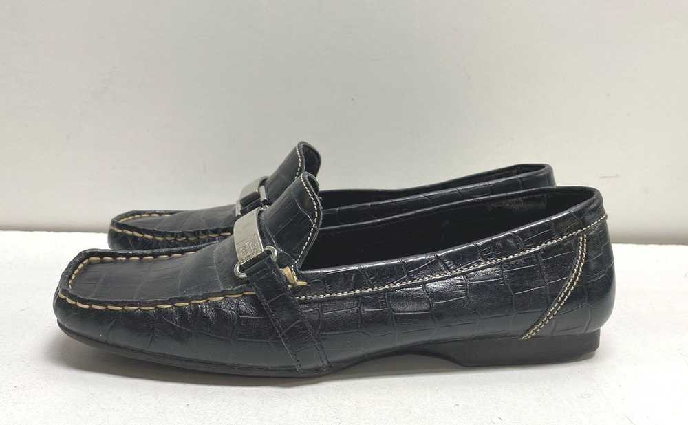 Lauren Ralph Lauren Leather Embossed Penny Loafer… - image 1