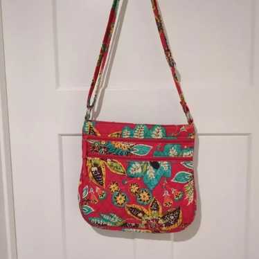 Vera Bradley Hadley Pink Floral Rumba Crossbody T… - image 1