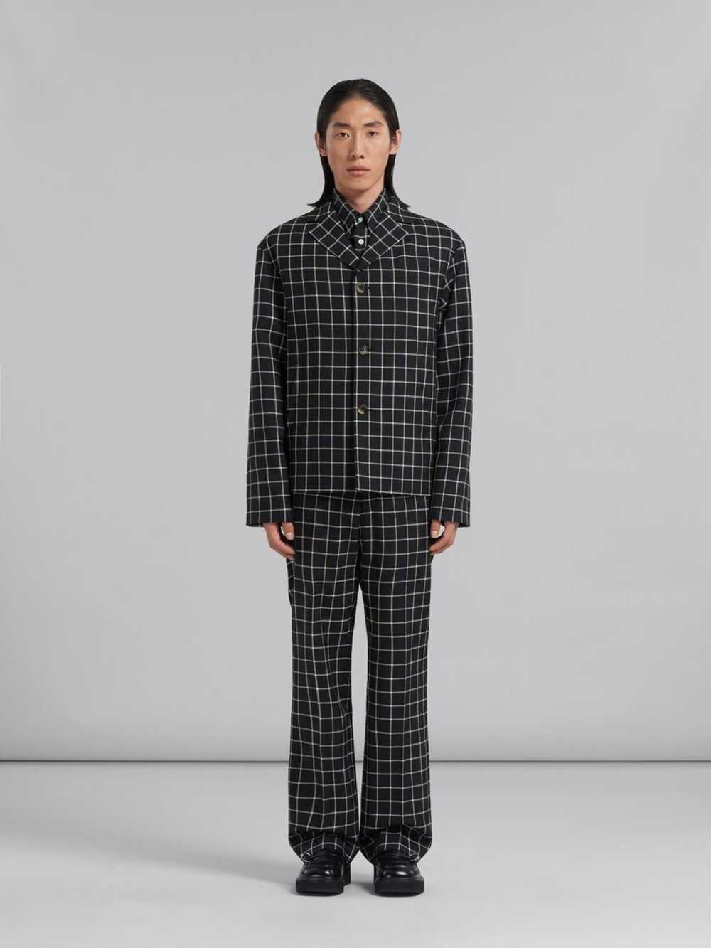 Marni o1w1db10824 Checked Jacket in Black White - image 2