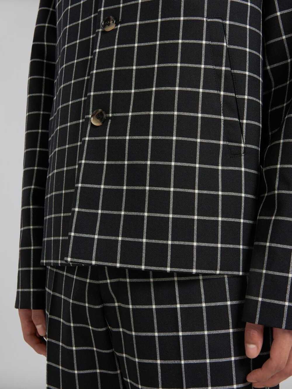 Marni o1w1db10824 Checked Jacket in Black White - image 4