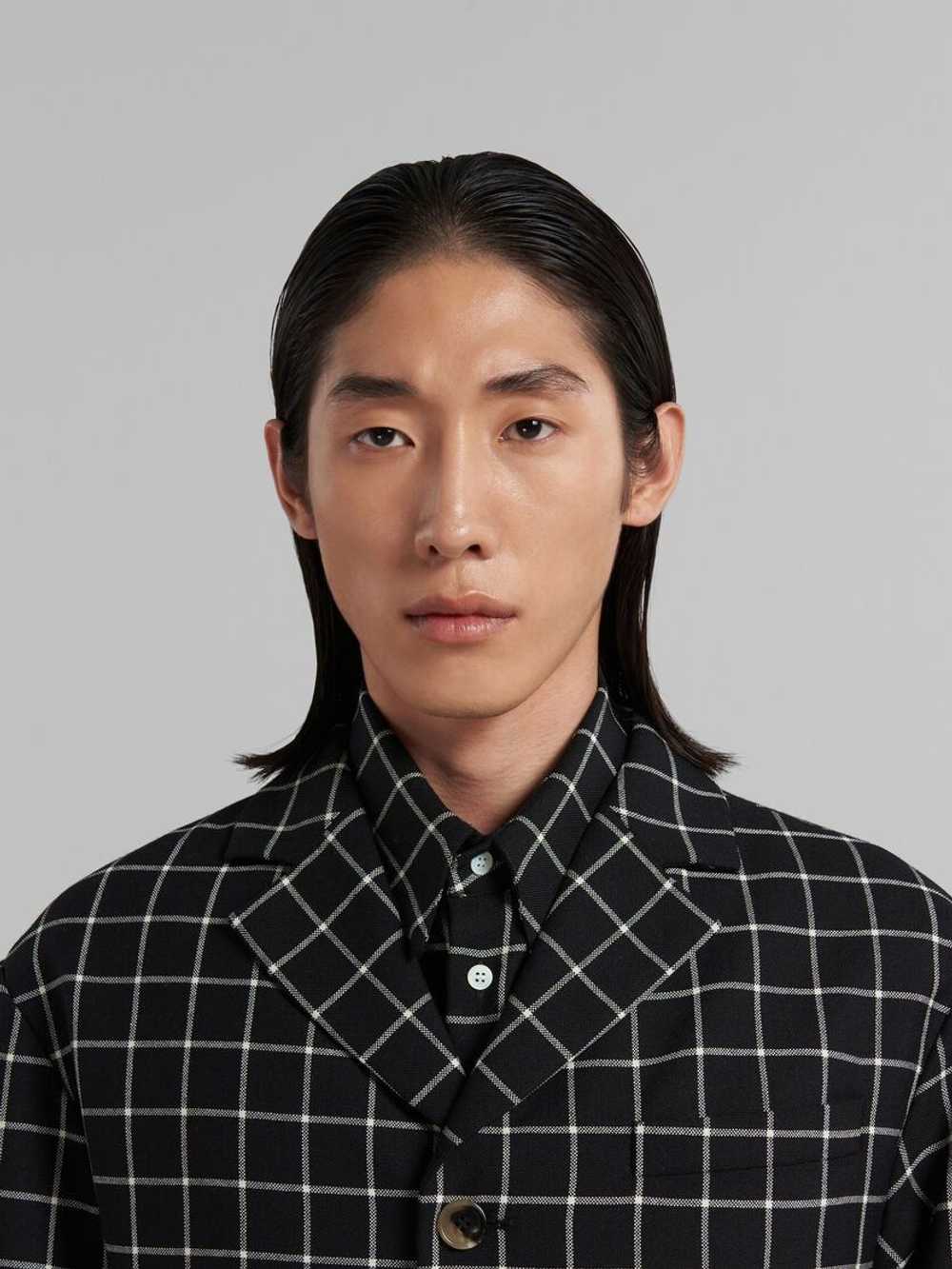 Marni o1w1db10824 Checked Jacket in Black White - image 5