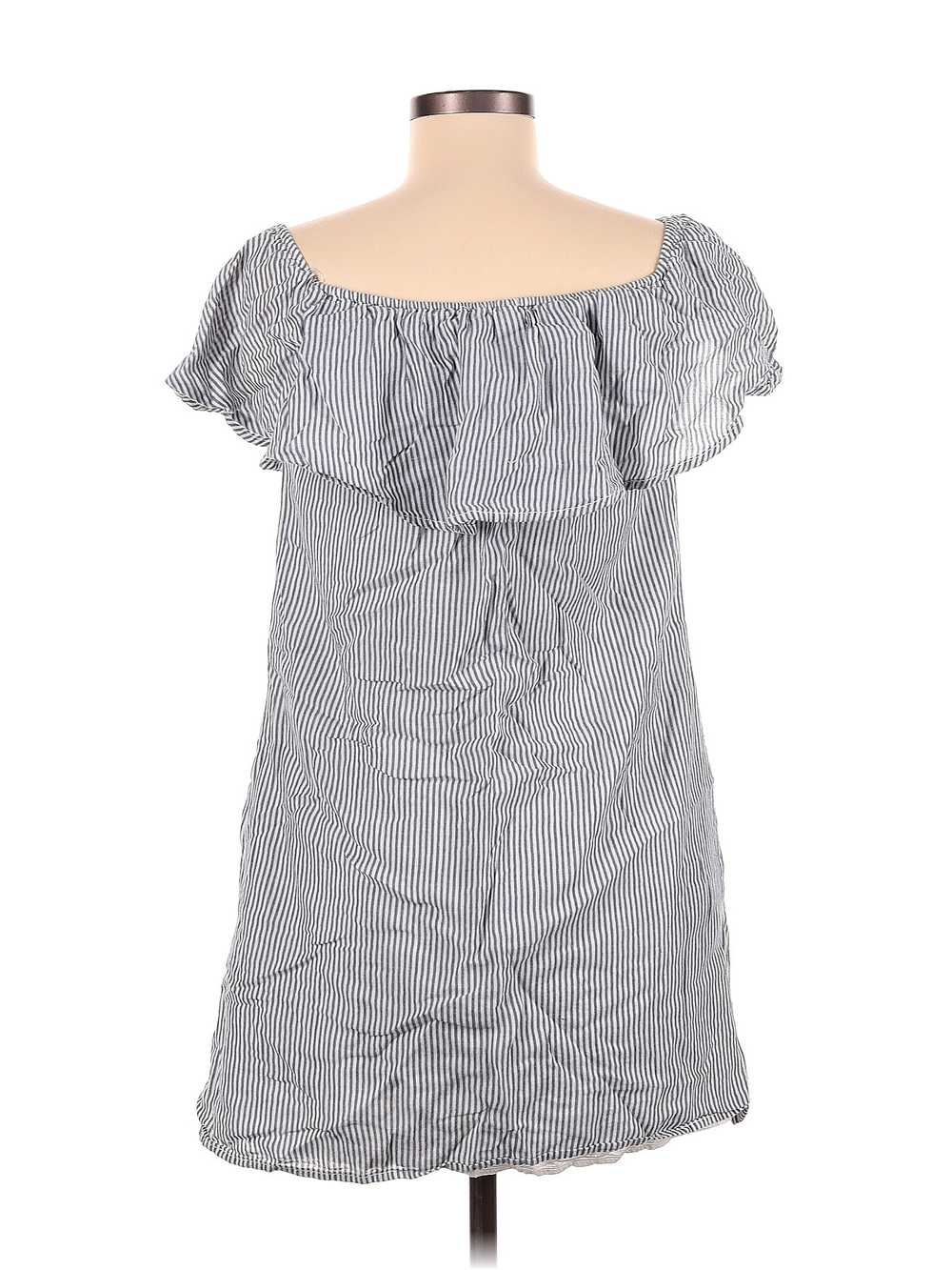 Allison Joy Women Gray Casual Dress M - image 2