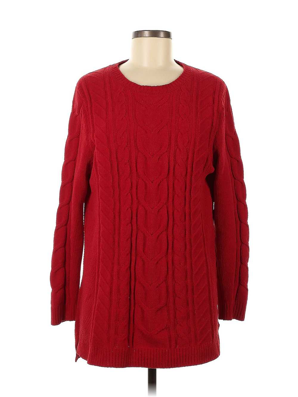 J.Jill Women Red Pullover Sweater M Tall - image 1