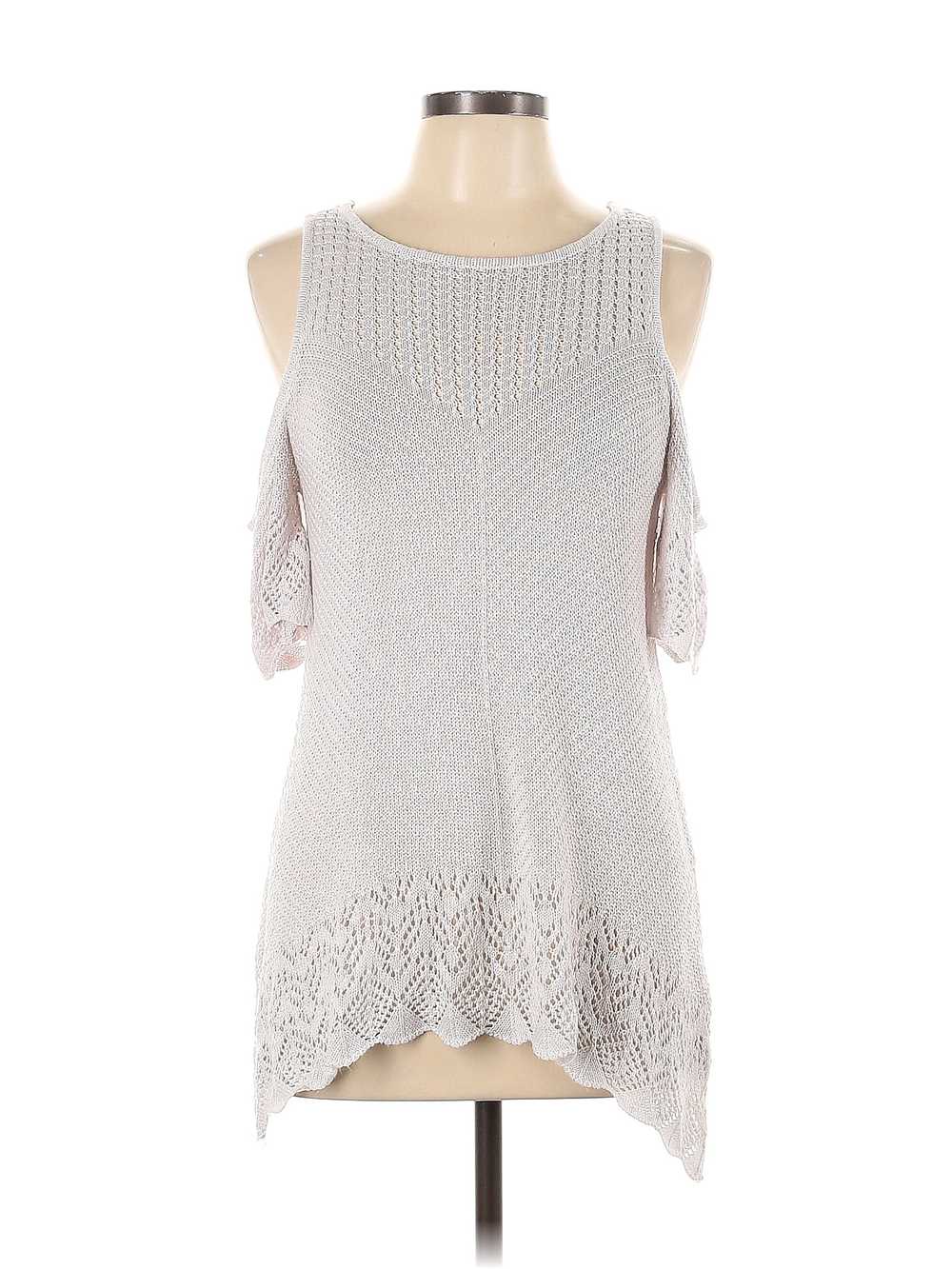 LC Lauren Conrad Women Silver Sweater Vest L - image 1