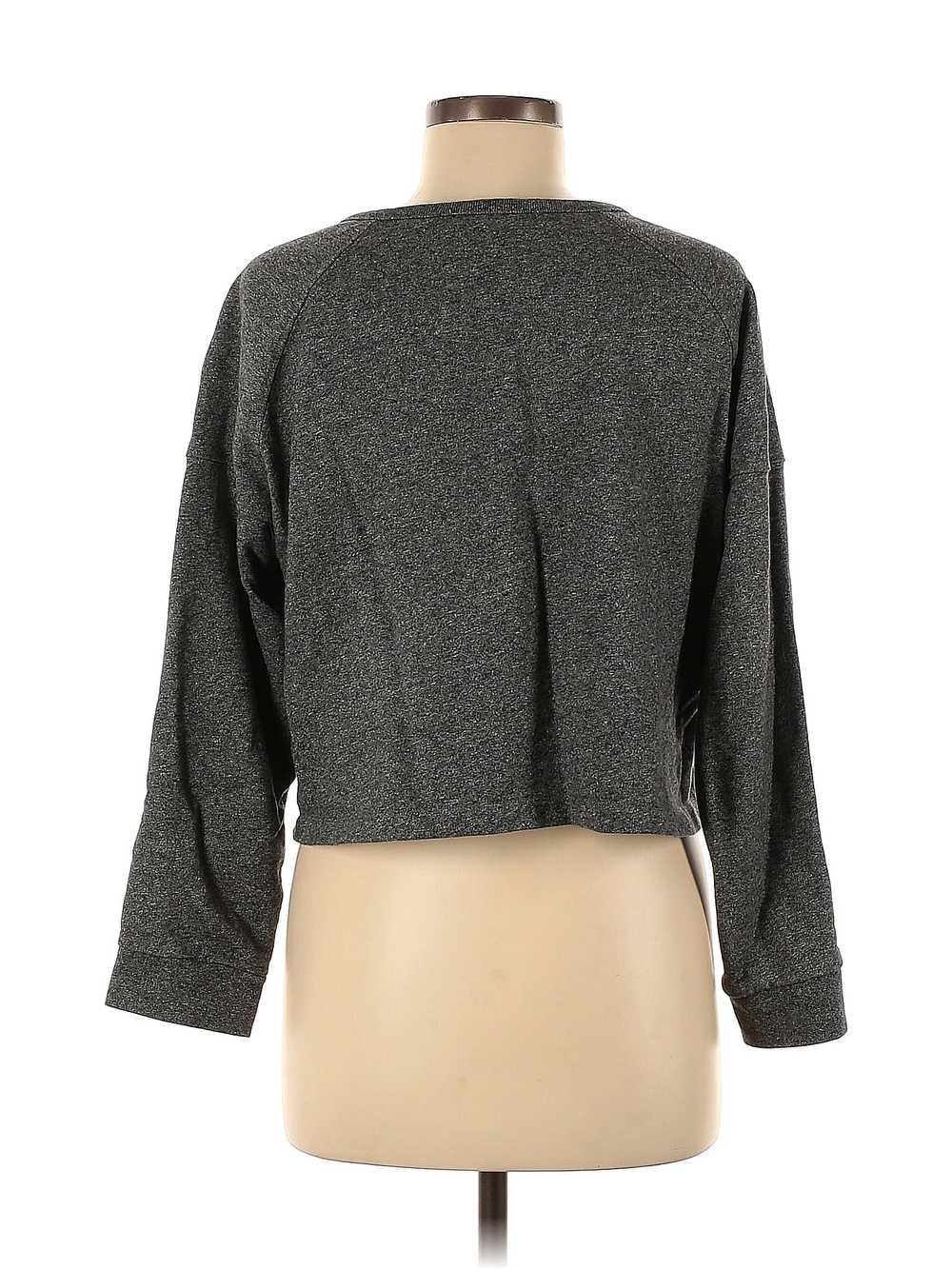 Something Navy Women Gray Pullover Sweater M - image 2