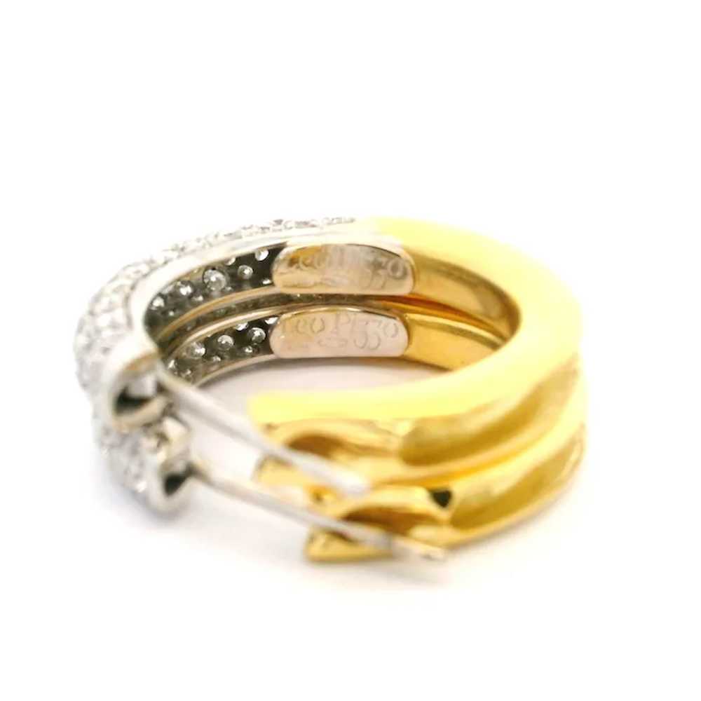 Leo Pizzo 18k Two Tone Gold 1.60ctw Pave Set Diam… - image 10