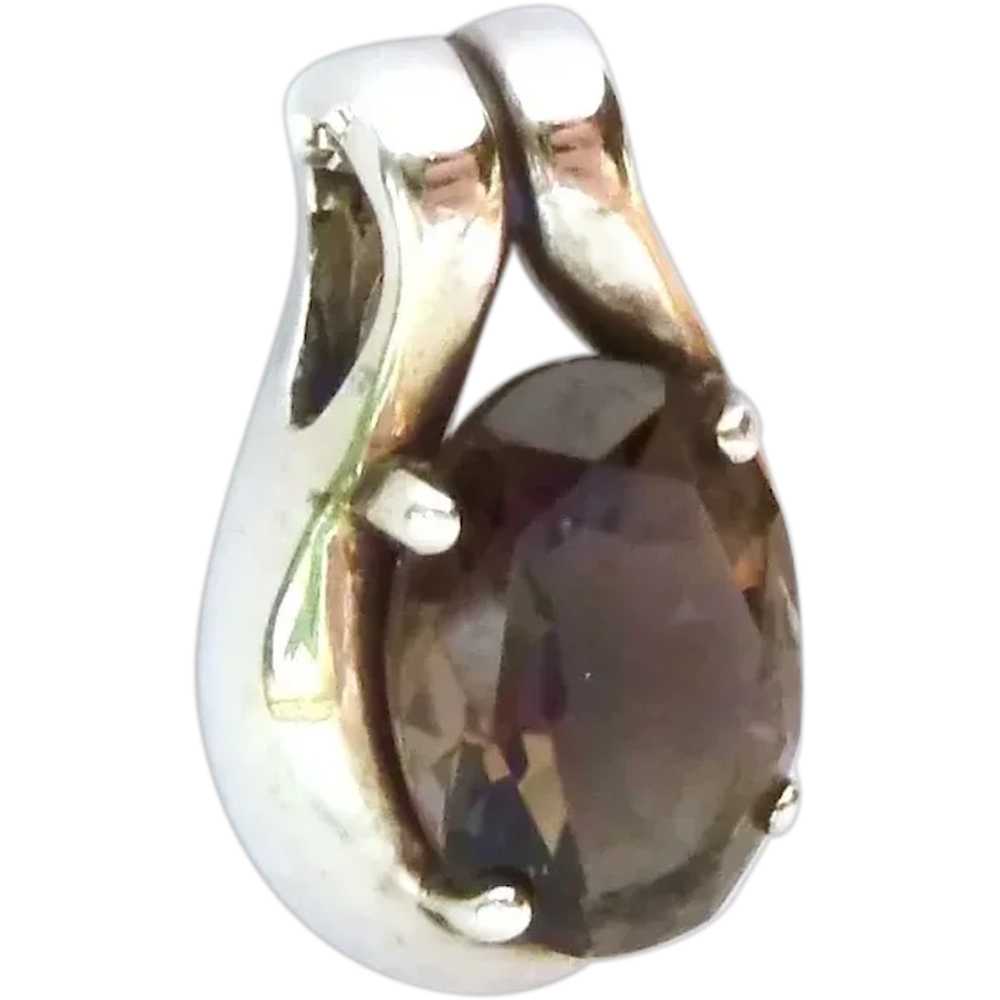 Kabana Sterling Silver 925 & Smokey Quartz Pendant - image 1