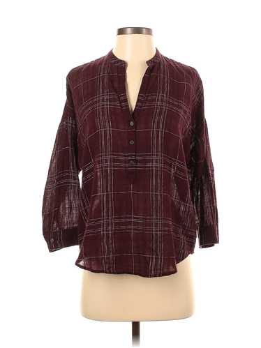 Lucky Brand Women Red Long Sleeve Blouse S