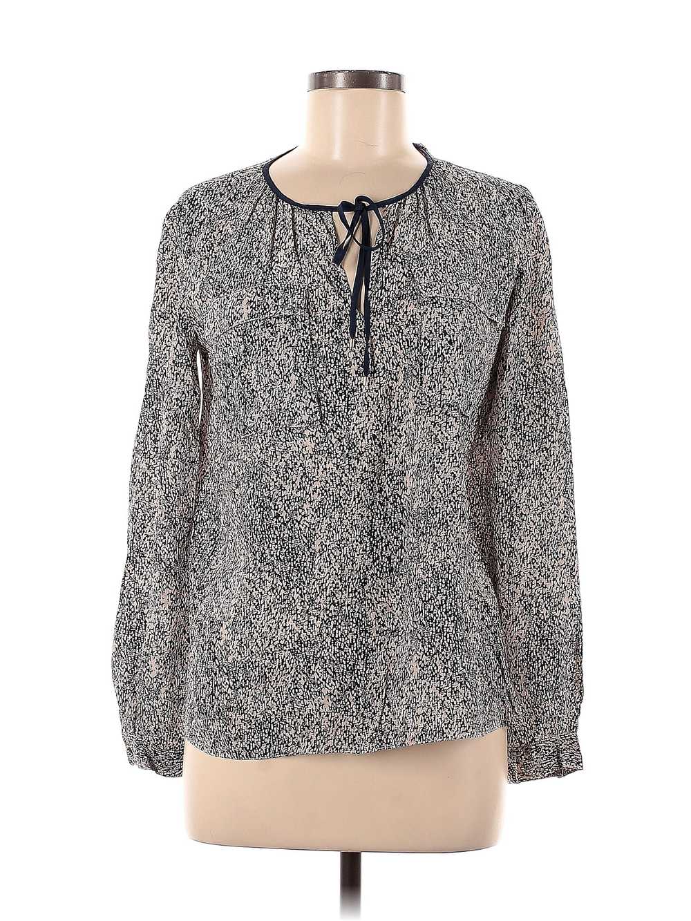 Rebecca Taylor Women Gray Long Sleeve Blouse 6 - image 1