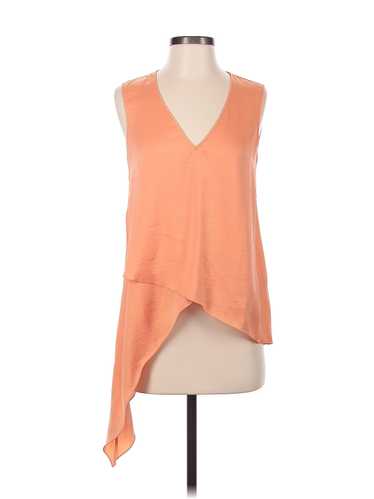 BCBGMAXAZRIA Women Orange Sleeveless Blouse XXS