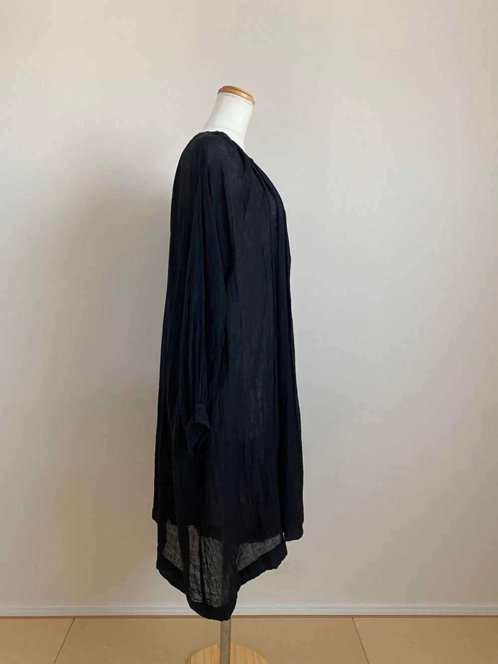 Veritecoeur Linen Washer Gathered Dress - image 3