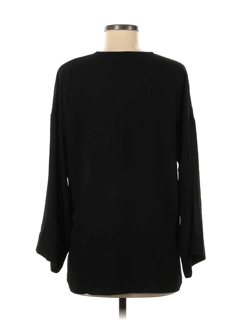 Express Women Black Long Sleeve Blouse M - image 2