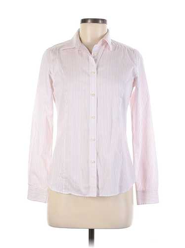 Uniqlo Women Pink Long Sleeve Button-Down Shirt M