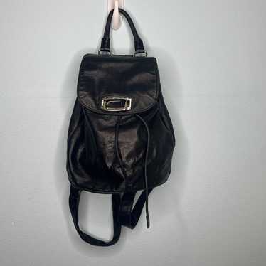 DKNY Leather Slim Backpack selling Black 1990s