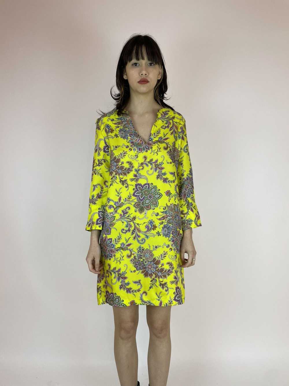 Zara ZARA HOME SILK Floral dress relaxed tunic Wo… - image 2