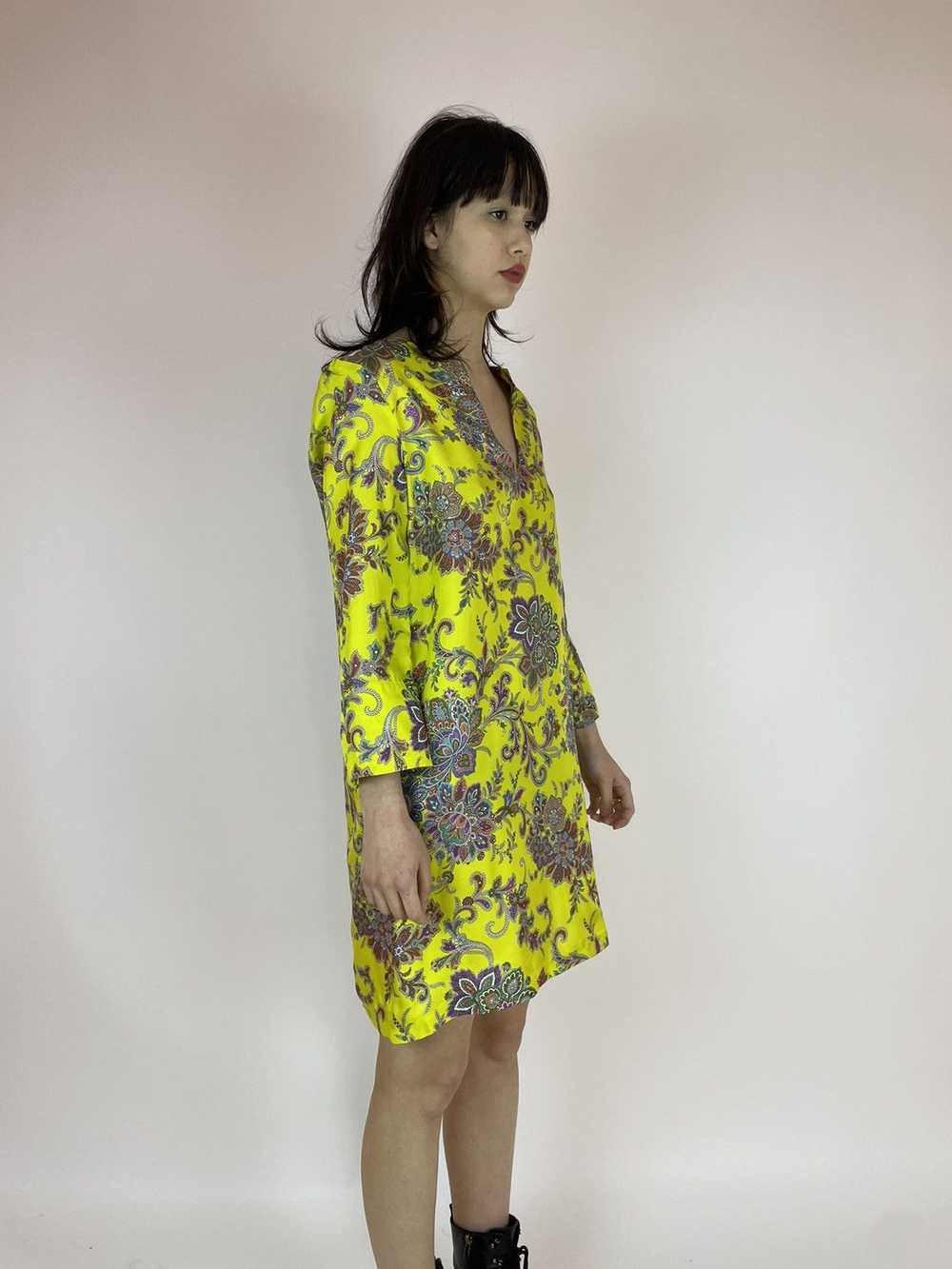 Zara ZARA HOME SILK Floral dress relaxed tunic Wo… - image 3