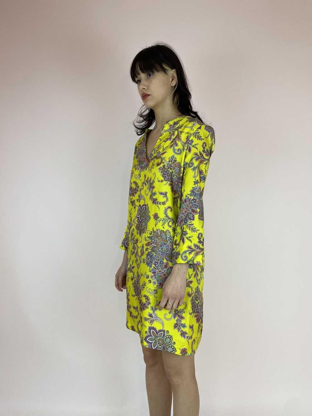 Zara ZARA HOME SILK Floral dress relaxed tunic Wo… - image 4