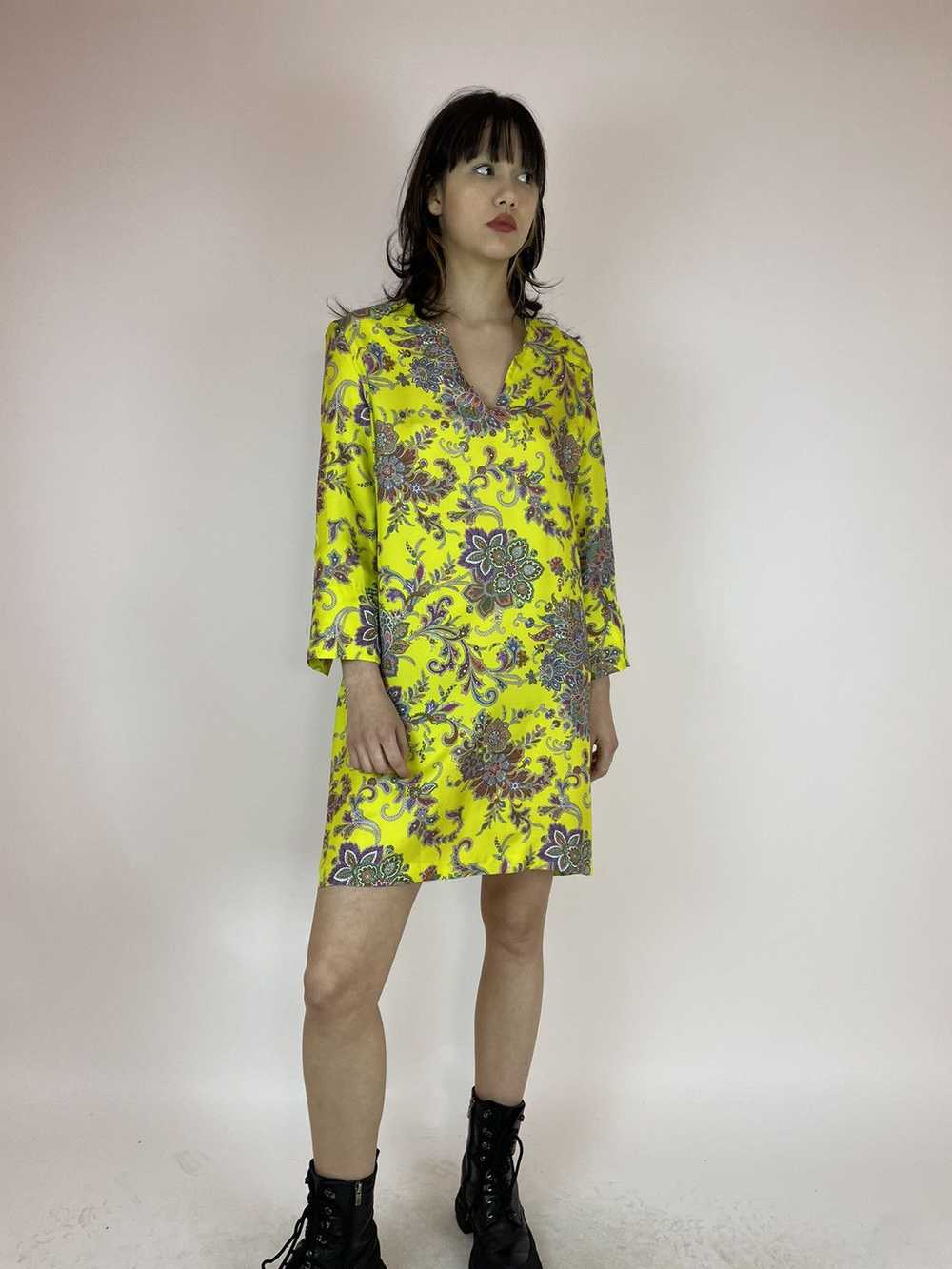 Zara ZARA HOME SILK Floral dress relaxed tunic Wo… - image 8