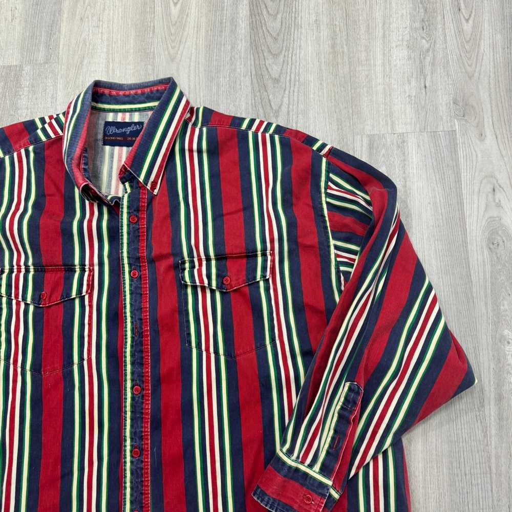 Vintage Wrangler Button Shirt Men's 2XL XXL 90s W… - image 2