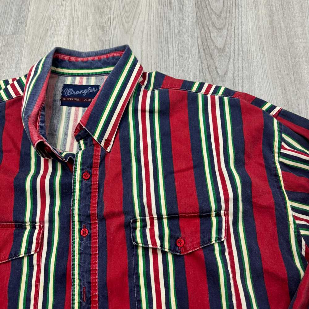 Vintage Wrangler Button Shirt Men's 2XL XXL 90s W… - image 3