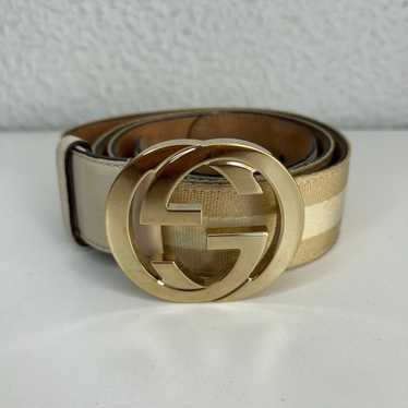 Gucci × Luxury × Streetwear Gucci GG Belt Gold Be… - image 1