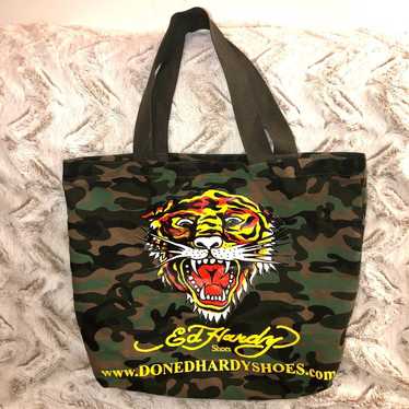 Ed Hardy vintage tiger head camo bag - image 1