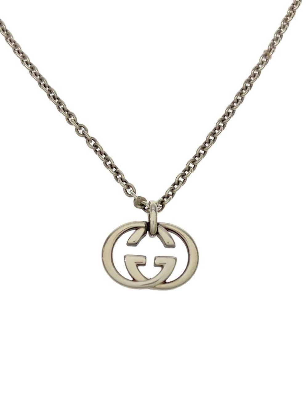 Gucci Gg Logo Motif Necklace/Necklace/Sv925/Slv/W… - image 1