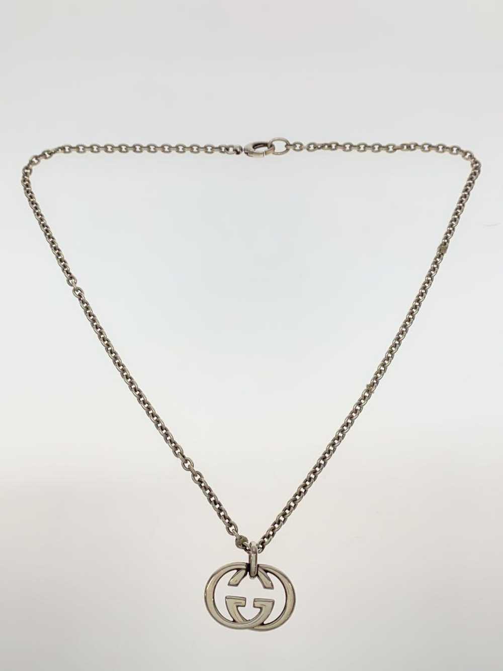 Gucci Gg Logo Motif Necklace/Necklace/Sv925/Slv/W… - image 2