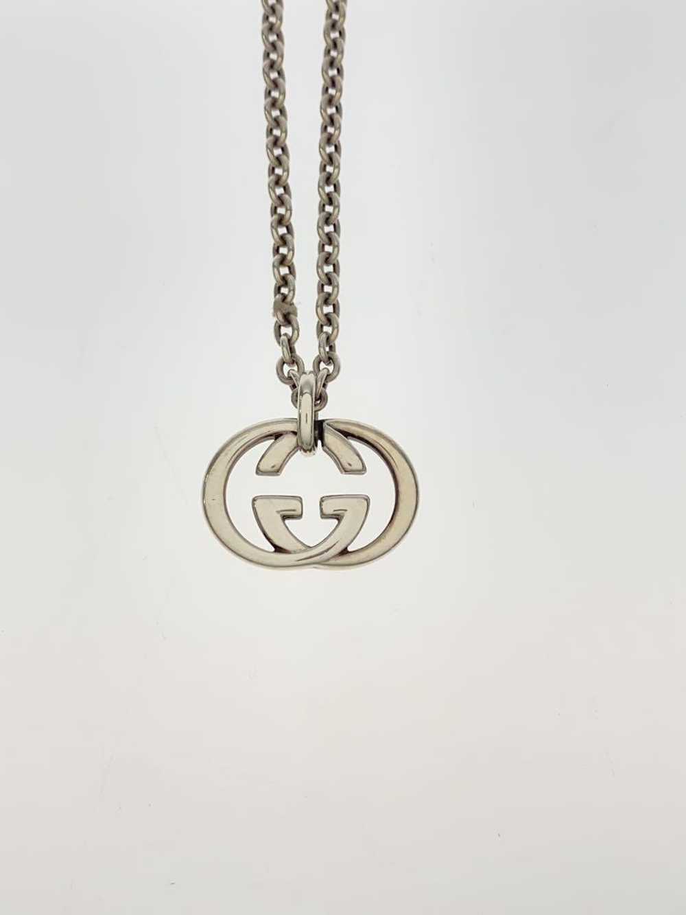 Gucci Gg Logo Motif Necklace/Necklace/Sv925/Slv/W… - image 5