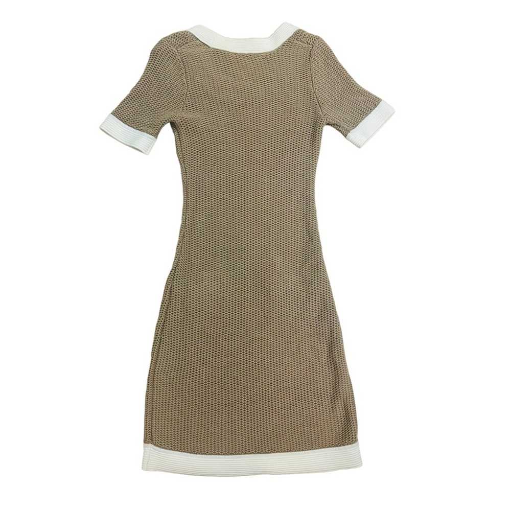 Vintage Sweater Dress Mini Knit Fitted Bodycon Ne… - image 4